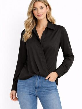 Gemma + Jane • NWT  Black Women's Top PTP 24”